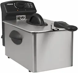 Princess 182642 - Freidora Eléctrica con Volumen de 4 L y Zona fría, para 4 raciones, con Tapa y Asa, 2000 W