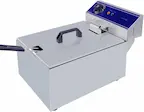 Freidora Eléctrica 10L Comercial Acero Inoxidable Capacidad de aceite máxima es 6L 3000W 220V-240V termostato 60-200 ° C