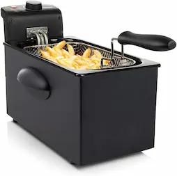 Tristar - Freidora inoxidable negra 3 litros 6898PR