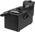 Cecotec Freidora Eléctrica CleanFry 3000 Black. 2180 W, 3 Litros, Acero inoxidable, Filtro OilClean que mantiene el aceite limpio, Tapa con ventana de visión, Filtro antiolores, Lacada en negro
