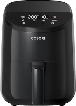 COSORI Freidora de Aire 2L, Air Fryer Compacta con Pantalla Táctil Intuitiva, 900W, 30 Recetas en Línea, Freidora sin Aceite Apta para Lavavajillas, Ahorrar Energía en Silencio, Negro