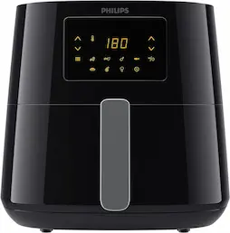 Philips Airfryer Serie 5000 XL, 6.2L (1.2Kg), Freidora De Aire con función 14 en 1, 90% Menos de grasa,Tecnología Rapid Air, Pantalla Digital con 7 preajustes, NutriU App con Recetas (HD9270/90)