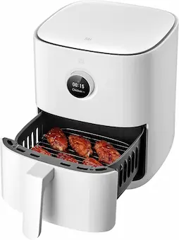 Xiaomi Smart Air Fryer - Freidora Sin Aceite, Capacidad 3.5 L, regulable 40-200, Apagado automático, Pantalla OLED, 1500W, Asistente de voz Google y Alexa integrado, Blanco, Versión Española
