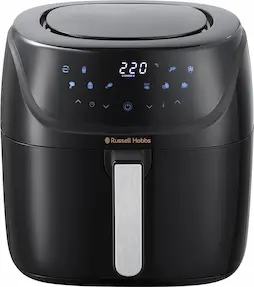 Russell Hobbs Freidora Sin Aceite 8l, Freidora de Aire 8 litros, airfryer XXL, 10 programas, pantalla LED táctil, diseño compacto y capacidad máxima [Ahorra hasta un 47% en Energía] SatisFry 27170-56